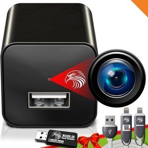 NIB Plug-in Full HD Dome Hidden Camera 1080p Pet Cam Motion Detection Security